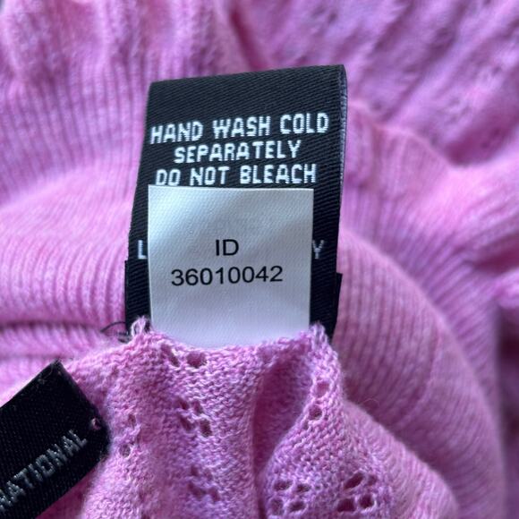 Moda International Turtle Neck Sweater Women's M Pink Knit Long Sleeve 36010042 - Picture 9 of 15